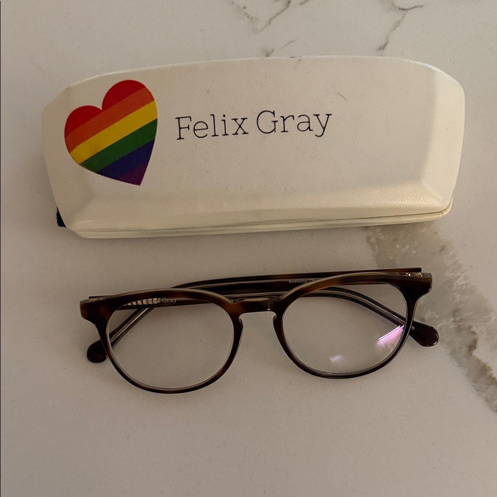 Felix Gray Blue Light Glasses with case